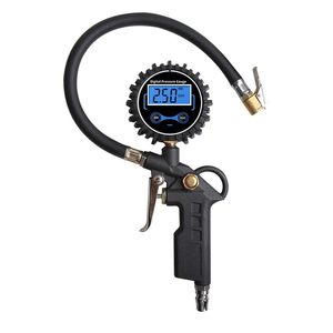 Grand Exhibition Digital Tire Pressure <b>Gauge</b> 220 Bar Multiple Units Metal Air Inflator Gun - Product Image 1