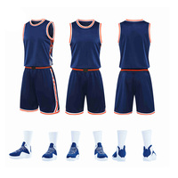 Débardeur de sport personnalisé double tissu polyester concevez votre logo maillot de basket-ball réversible