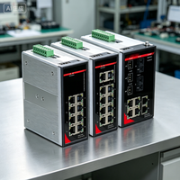 Switch PoE Industrial Gigabit Administrado para Riel DIN Cloudlink, 4 Puertos PoE + 4 Puertos de Cobre, Switch Ethernet con Soporte para VLAN