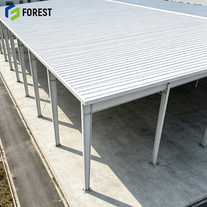 Estructura de Acero Prefabricada Modular sin Columnas, Almacén de Almacenamiento Semiabierto, Gran Pabellón de Carga de Gran Envergadura - Product Image 1