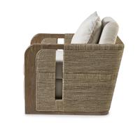 Fauteuil rembourré en tissu moderne et confortable, chaise d'appoint ergonomique classique avec accoudoirs pour la décoration du salon (vente en gros)