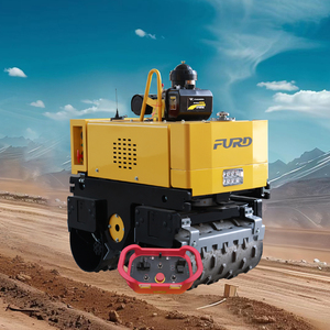 Rodillo Vibratorio Remoto de 0.8 Toneladas con Motor Diésel o Gasolina, 20KN de Fuerza Excitante, Compactador Hidráulico Autopropulsado para Carreteras - ¡Gran Oferta! - Product Image 1