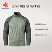 Veste de chasse personnalisée pour homme, col montant zippé, bicolore, multi-poches, vêtement de travail extérieur, pull-over automne-hiver