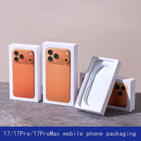 Boîte d'emballage de téléphone portable en gros, boîte vide scellée pour 17, 17 Pro, 17 Pro Max