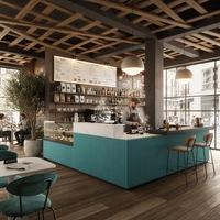 Comptoir de caisse sur mesure de haute qualité et luxueux, ensemble complet avec dimensions personnalisées pour boulangerie