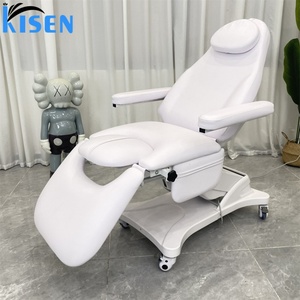 Table de traitement multifonctionnelle électrique KISEN pour hôpital, 2 moteurs, fauteuil d'examen gynécologique, lit d'accouchement obstétrical avec étriers - Product Image 3
