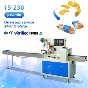 Machine d'emballage horizontale automatique pour chips et croustilles – Injection d'azote, scellage étanche, 120 BPM - Product Image 1