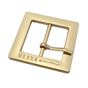 Groothandel Zink Legering Custom Gold Plating 3d Merk Logo Cut Kleding Tassen Metalen Pin Riem Gesp Voor Mannen