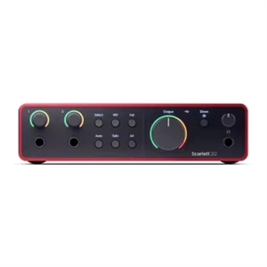 Interface audio USB Focusrite <span class=keywords><strong>Scarlett</strong></span> <span class=keywords><strong>2i2</strong></span> 4e génération 2 entrées/2 sorties 120 dB Mode Air Gain automatique pour l'enregistrement, les podcasts et le streaming - Product Image 4