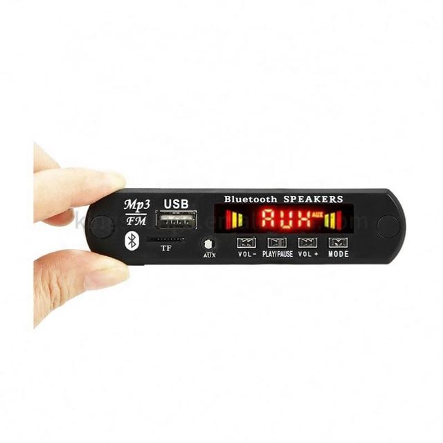 2*3W Amplifier BLE 5.0 MP3 Player Decoder Board Car FM Radio Module Support FM TF USB Handsfree Call Record AJX-019BT
