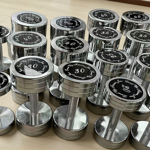 Manubrio in Acciaio Elettroplaccato per Uso Commerciale e Domestico, Costruzione in Acciaio Solido, Grande Capacità di Carico, Finitura Oro/Argento, <span class=keywords><strong>Fitness</strong></span> - Product Image 5