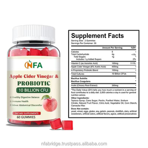 กัมมี่โพรไบโอติกพร้อมสารสกัดจากน้ำส้มสายชูจากแอปเปิลถ่านช่วยเพิ่มระบบภูมิคุ้มกันของร่างกายสำหรับผู้ใหญ่ - Product Image 5