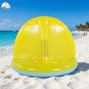 <span class=keywords><strong>Piscine</strong></span> gonflable jaune soleil pour bébé avec pulvérisateur et auvent, en PVC, taille 39x30,5 pouces, Guangdong - Product Image 2
