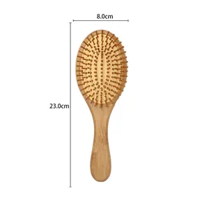 Mundo best-seller produtos bolso hairbrush oval bambu pente escova de cabelo doméstico para casa hotel do curso