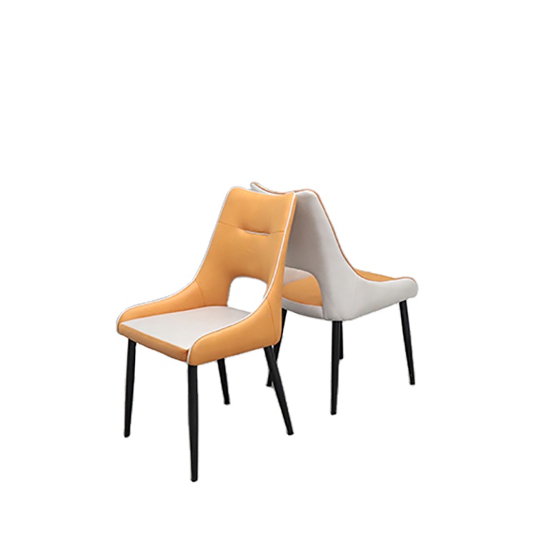 Модная мебель для дома с металлическими ножками, современный обеденный стол с мягкой обивкой для гостиной, наборы стульев