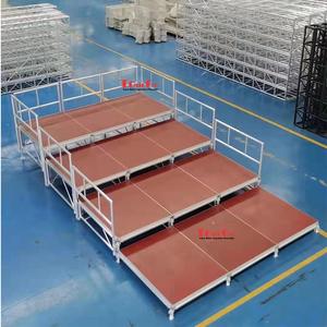 Di Động Ngoài Trời Nhôm Modular Folding Ráp Hợp Xướng Hợp Xướng Giai Đoạn Riser Như Xách Tay Bleacher Cho Nhà Thờ Cinema Trường - Product Image 5