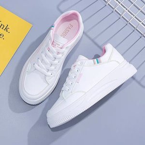Zapatillas <span class=keywords><strong>Deportivas</strong></span> para <span class=keywords><strong>Mujer</strong></span> de Comercio Exterior al por Mayor en Color Sólido, Estilo Coreano de Moda, Calzado Blanco <span class=keywords><strong>Casual</strong></span> y Deportivo para Dama - Product Image 1
