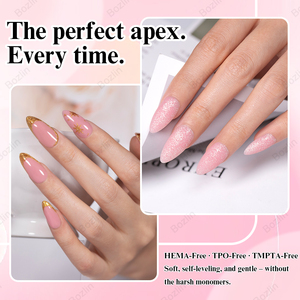 BOZLIN Gel Constructor de Uñas Milkshake Ruso de 24 Colores, Sin HEMA, TPO, TMPTA, Gel de Extensión de Uñas Personalizado 5 en 1 en Tarro - Product Image 5