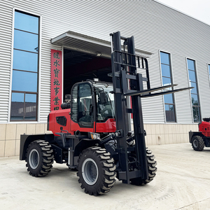 Free Shipping 3.5ton 5ton 6 Ton 4x4 4wd Diesel Outdoor All Rough Terrain 3 Stage Mast Off Road Forklift - Product Image 5