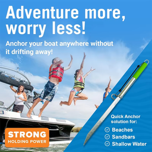 AMBITION 38 "Marine Hardware-Sand Spike Anchor Pole para barcos Jet Skis Pontones Kayaks-para aguas poco profundas Sandbars Playas Land - Product Image 4