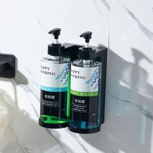 Distributeur de savon mural manuel Shuyasheng au design moderne pour shampoing, gel douche, sous-flacon, usage domestique et salle de bain - Product Image 1