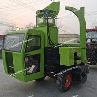 PTO luzerne tige de maïs ensilage foin rond riz paille herbe presse à balles coupe faisceau machine pour tracteur monté mini moissonneuse