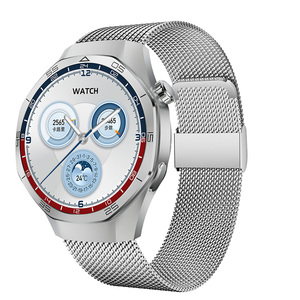 Montre connectée EDS SK8Mini avec bracelet en acier argenté, 3 paires de bracelets interchangeables, étanche IP68, mode Dynamic Island, modes sportifs, affichage permanent. - Product Image 3