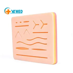 Medical Science Pre-14 cuts Skin Suture Pad Students Training Reusable Skin Surgical kit for Medical schools