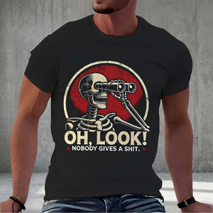 T-shirt d'été pour homme à motif crâne amusant, 100% polyester, 180g, séchage rapide, anti-plis, style décontracté chic, prix bas, vente en gros - Product Image 3