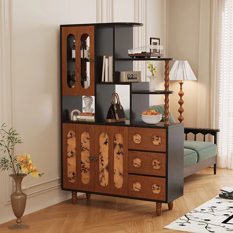 Medium antique frame retro black panel