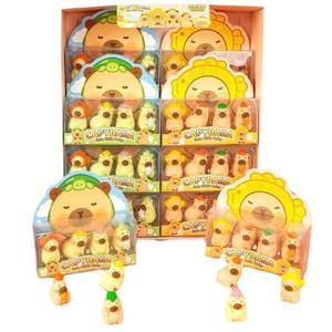 Creativo Super lindo conejillo de indias CASTOR en caja borrador conjunto estudiante papelería premios regalos Navidad - Product Image 6