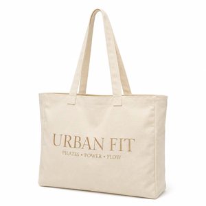 Custom Embroidery <b>Canvas</b> <b>Tote</b> Bag Large Capacity Cotton Shoulder Shopping Bag Reusable Eco Friendly Gym Yoga Travel Beach Bag - Product Image 1