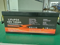 بطاريات ليثيوم أيون LiFePO4 بسعر المصنع 48 فولت 50 أمبير ساعة 100 أمبير ساعة، أكثر من 6000 دورة شحن عميقة، مع نظام إدارة البطارية بتقنية البلوتوث، قابلة للتركيب على الحائط لأنظمة الطاقة الشمسية للمركبات الترفيهية
