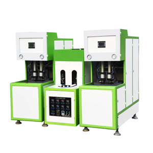 Machine de soufflage de bouteilles en PET semi-automatique à quatre cavités et deux étirements avec contrôle PLC, composants AirTac, moteur - Product Image 2