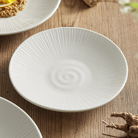 Service de table en céramique de luxe 2026, design personnalisé, assiettes de luxe, style nordique, motif rond, vaisselle en porcelaine pour usage domestique