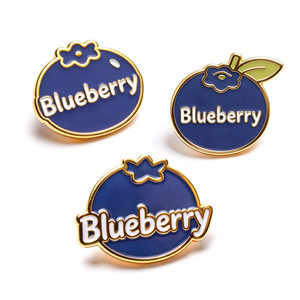 Fruit Theme Metal Pin Set Gold Plated Hard Enamel Zinc Alloy Collectible Art Irregular Shape Pins - Product Image 3