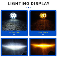 HYNBYZJ Phare LED 3,5 pouces 40W 6000K Blanc Faisceau Hi-Lo pour Véhicules Tout-Terrain 4x4, Feu Antibrouillard, Accessoires Auto IP67