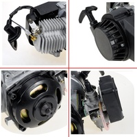 HIAORS – moteur à essence de course à 2 temps pour Mini ATV 47cc 49cc Quad Pocket Rocket Dirt Bike Kit de démarrage de traction