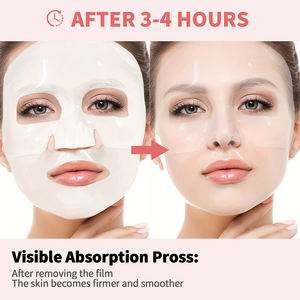 Soins de la peau coréens Feuille de collagène bio hydratante en profondeur Acide hyaluronique pour peau sèche-Le visage pendant la nuit améliore l'élasticité des pores - Product Image 2