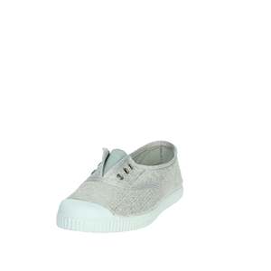 Cienta Girls Slip On Flat Silver 70013 <b>Glitter</b> <b>Fabric</b> Casual Shoe - Product Image 6