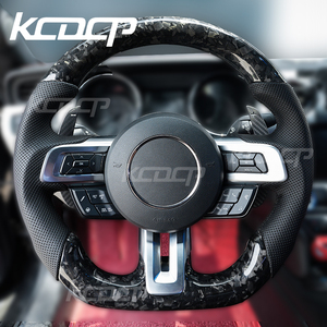 พวงมาลัยแม่เหล็ก KCDCP แบบกำหนดเองสำหรับรถมัสแตงเชลบี้ ปี 2015-2022 รุ่น 2.3T 5.0 GT500 พร้อมแป้นเปลี่ยนเกียร์คาร์บอนไฟเบอร์ - Product Image 6