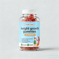Gummies multivitaminés de qualité alimentaire pour la croissance en hauteur, marque privée OEM ODM, pour enfants, adolescents et adultes, en capsules/flacons