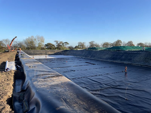 Géomembrane en géotextile à 2 couches, revêtement intérieur de réservoir d'élevage de spiruline, bâche de réservoir agricole de couleur noire - Product Image 2