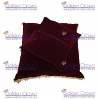 Coussin en velours jacquard tricoté à franges avec fibres de bambou, style uni, pour la décoration de bureau à la maison et à l'hôtel