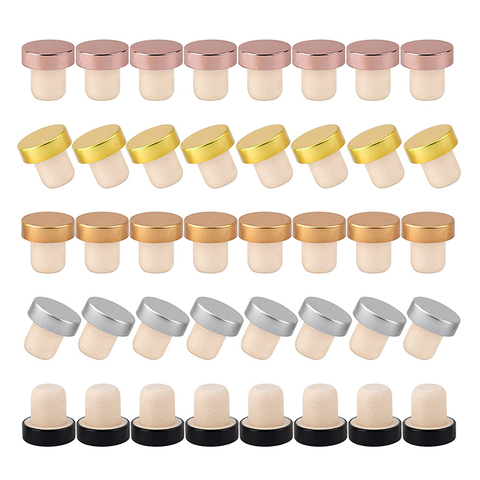 High Quality Bulk Wine Cork Stopper Wooden Wine T-Stoppers Polymer Synthetic Wine Cork Bottle Stopper