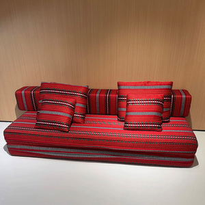 Divano Comprimibile in Tessuto Stile Etnico Retrò, Adatto per Piccoli Soggiorni, Letto Pieghevole Stile Vintage, Morbido come una Nuvola - Product Image 3