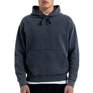 Sweat à capuche oversize en molleton épais 100 % coton pour homme, de haute qualité, personnalisable avec logo, style streetwear - Product Image 1