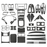 Kit intérieur complet en fibre de carbone pour Infiniti Sedan G37 Coupé, accessoires de voiture, volant en fibre de carbone véritable, 2007-2009