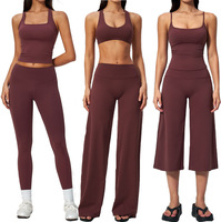 Ensemble de survêtement pour femme, collection automne, sweat à capuche, pantalon de jogging, veste, pantalon large, vêtements de yoga, pilates, gym, studio, logo personnalisé