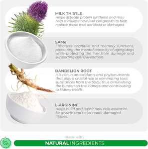 맞춤형 우유 엉겅퀴 간 지원 분말 애완 동물 건강 관리 보충 개 자연 치료 고양이 건조 식품 해독 건강 기능 - Product Image 2